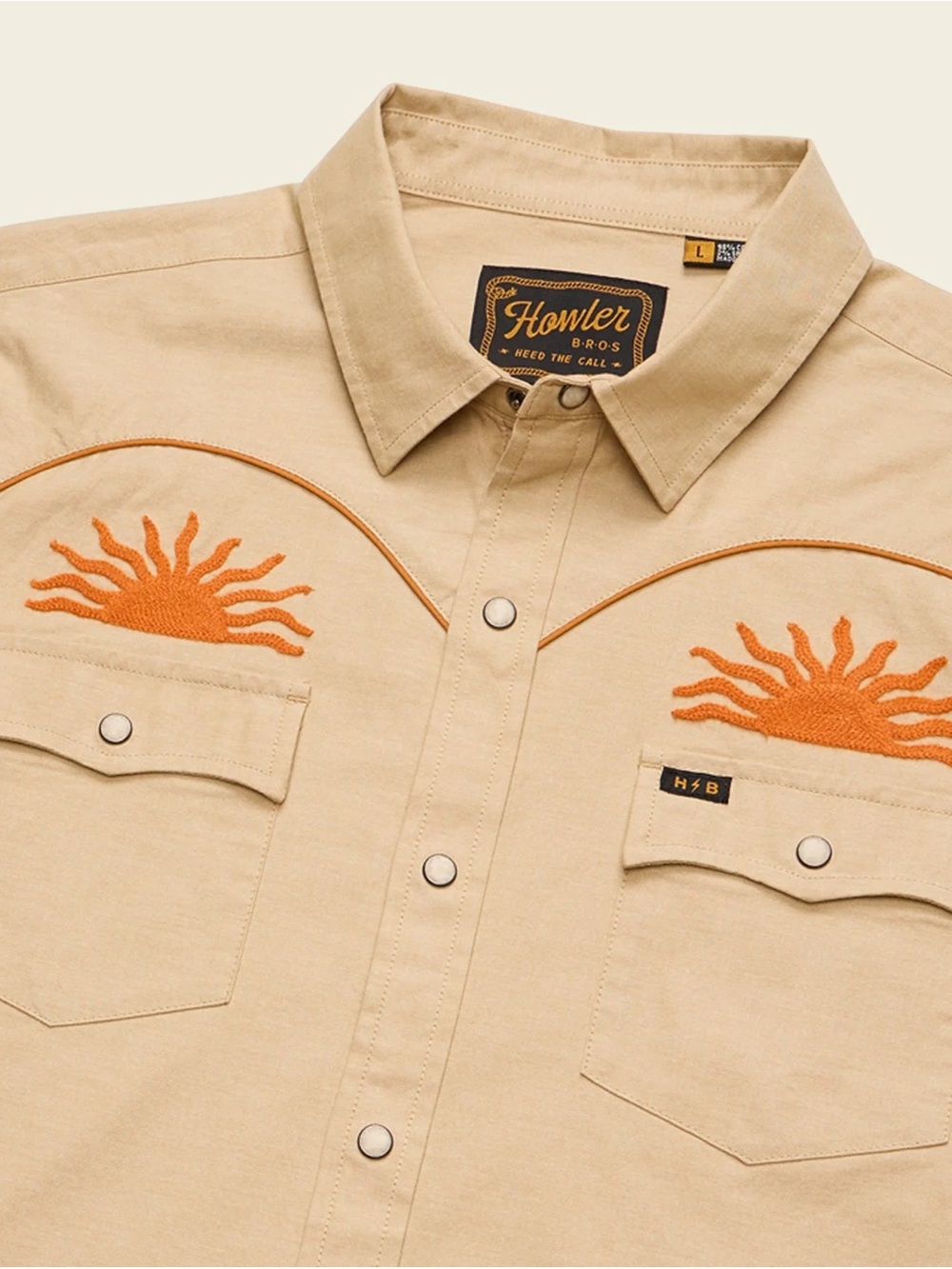 Howler Brothers - el Sol - Crosscut/Gaucho Style Snapshirt - Medium+Large - NWT - Picture 3 of 5